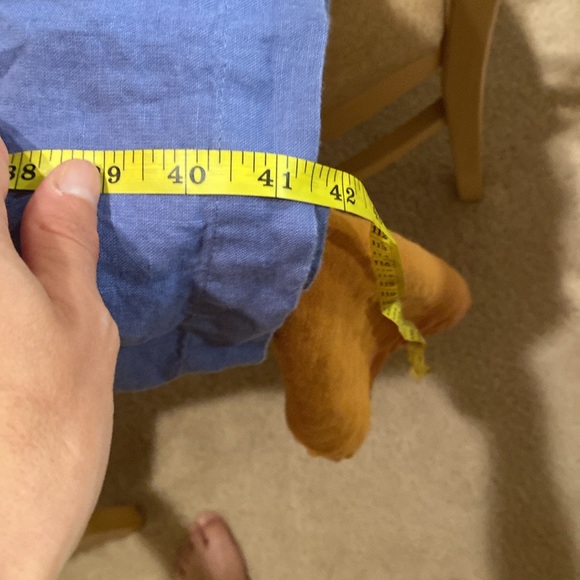 Periwinkle Ruffle Linen Dresss - Picture 8 of 8